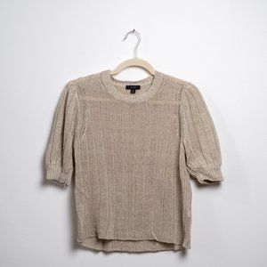 J Crew open stitch boxy cotton sweater